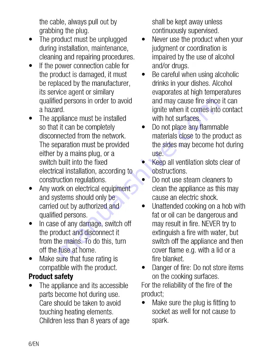 Beko himw 64223 s User Manual Download Page 6