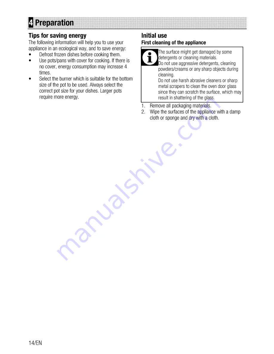 Beko HIMW64223S User Manual Download Page 14