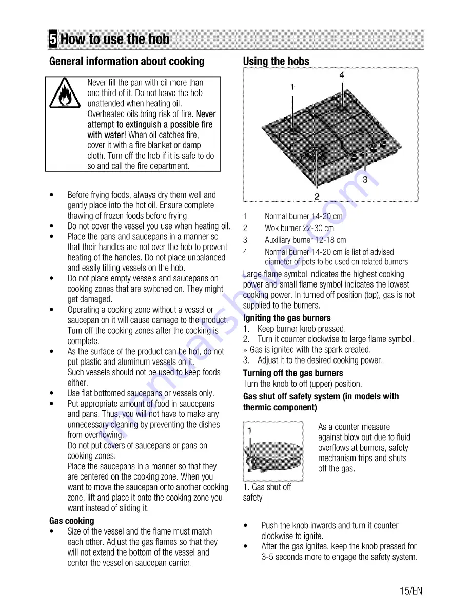 Beko HIMW64223S User Manual Download Page 15