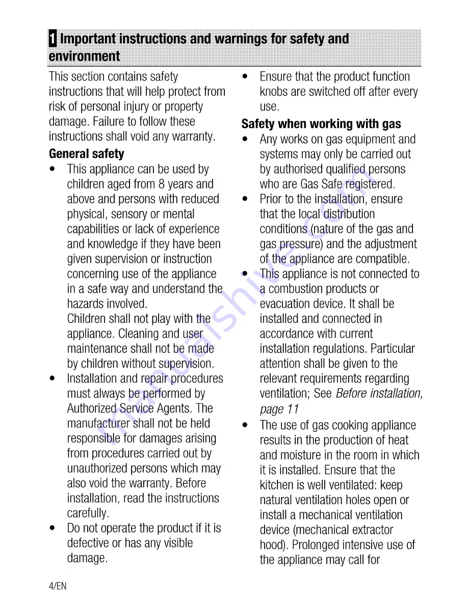 Beko HISM 64222 S User Manual Download Page 4