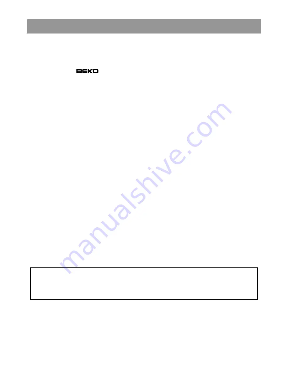 Beko hsa24530 Instructions For Use Manual Download Page 6