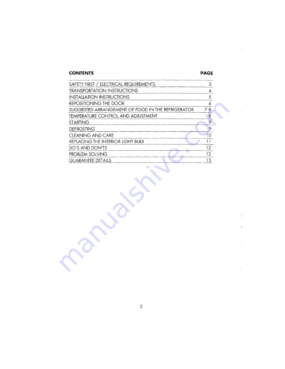 Beko LF 320 Operating Instructions Manual Download Page 2