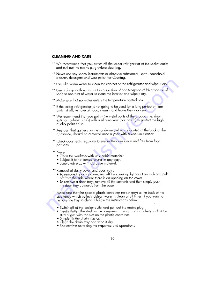 Beko LF 320 Operating Instructions Manual Download Page 10