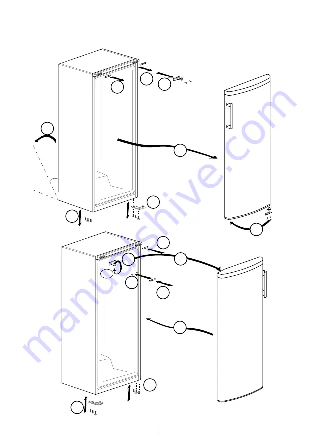 Beko LXD 6155 S Installation, Operation & Food Storage Instructions Download Page 10