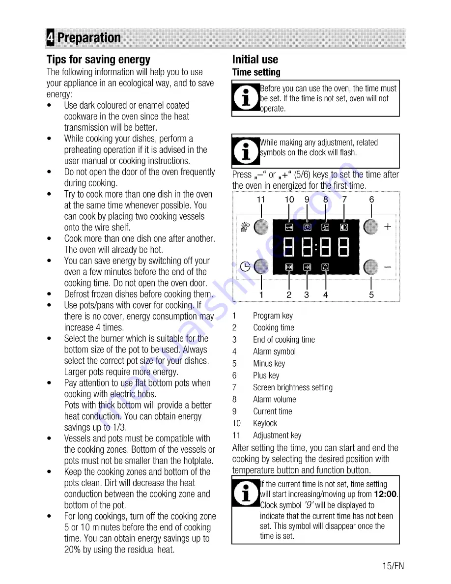 Beko MCSM 68302 GW User Manual Download Page 15