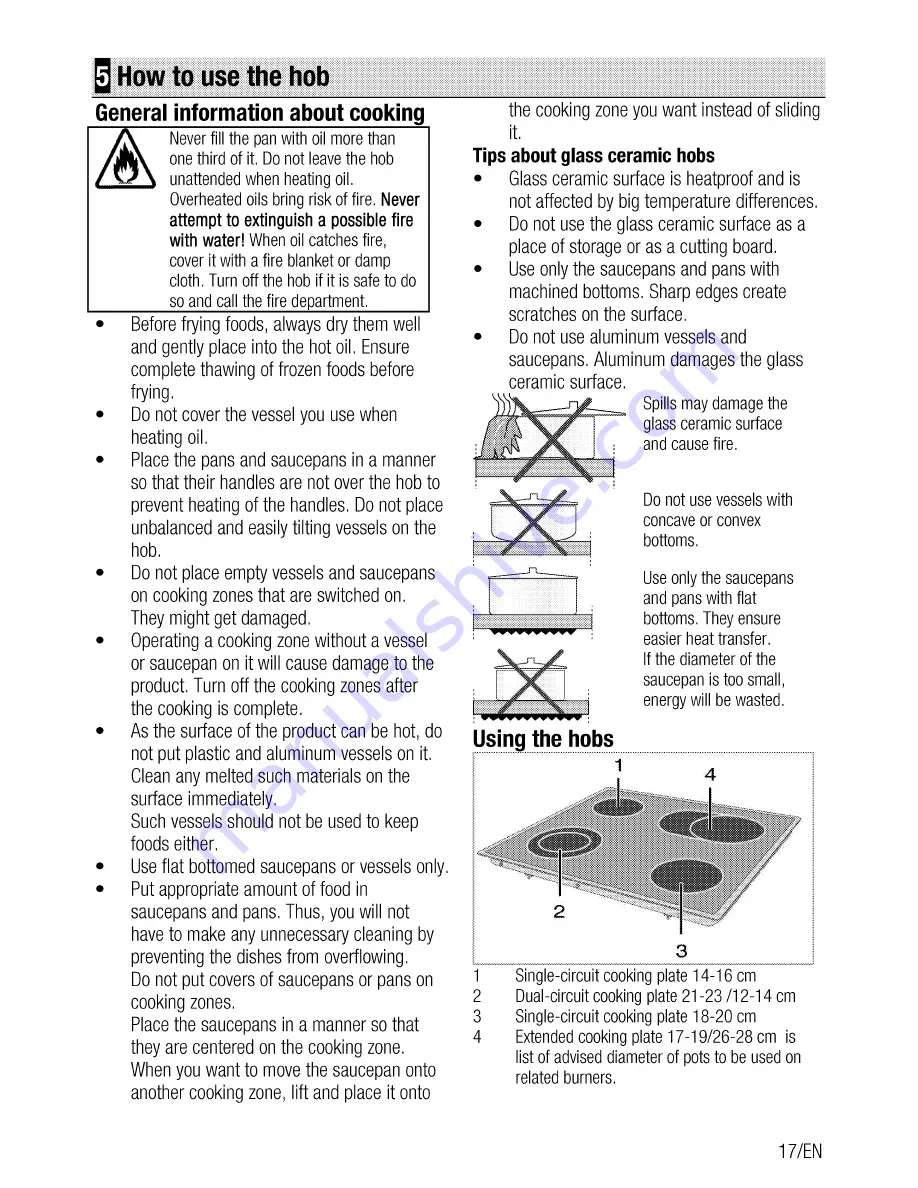 Beko MCSM 68302 GW User Manual Download Page 17