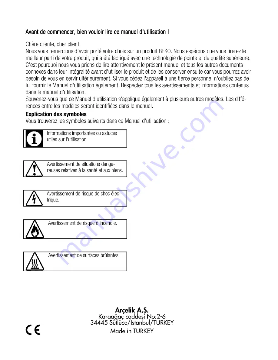 Beko OCE 22300 User Manual Download Page 28