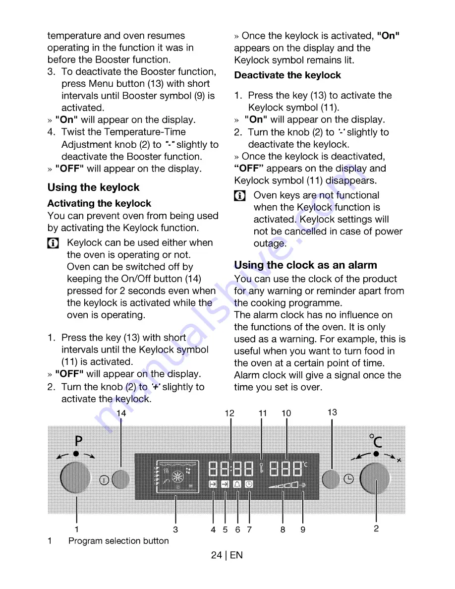 Beko OCM 22300 X User Manual Download Page 24