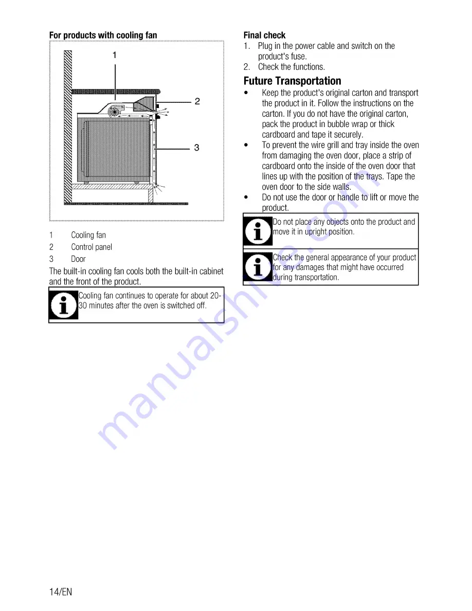 Beko OIC 21000 User Manual Download Page 14