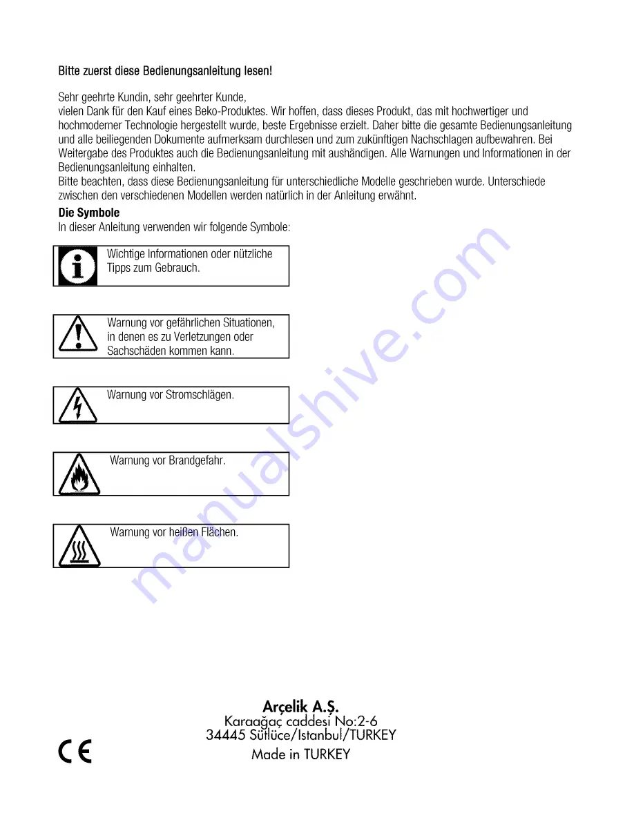 Beko OIC 21000 User Manual Download Page 42