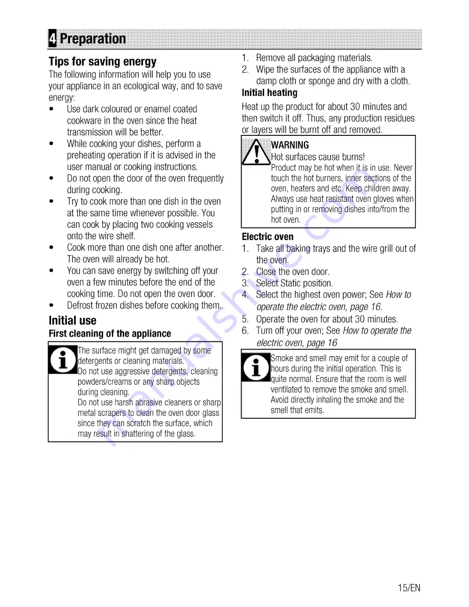 Beko OIc 21001 User Manual Download Page 15