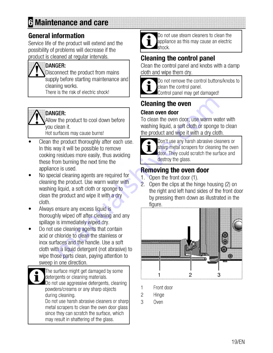 Beko OIc 21001 User Manual Download Page 19