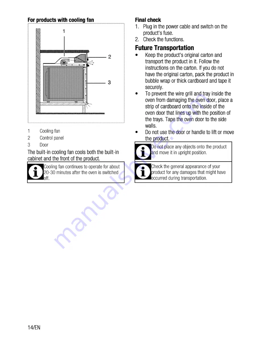 Beko OIC 22000 User Manual Download Page 14