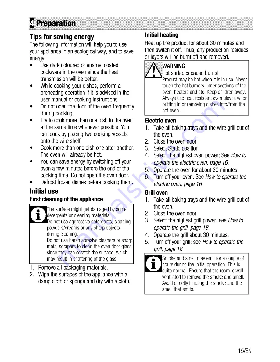 Beko OIC 22000 User Manual Download Page 15