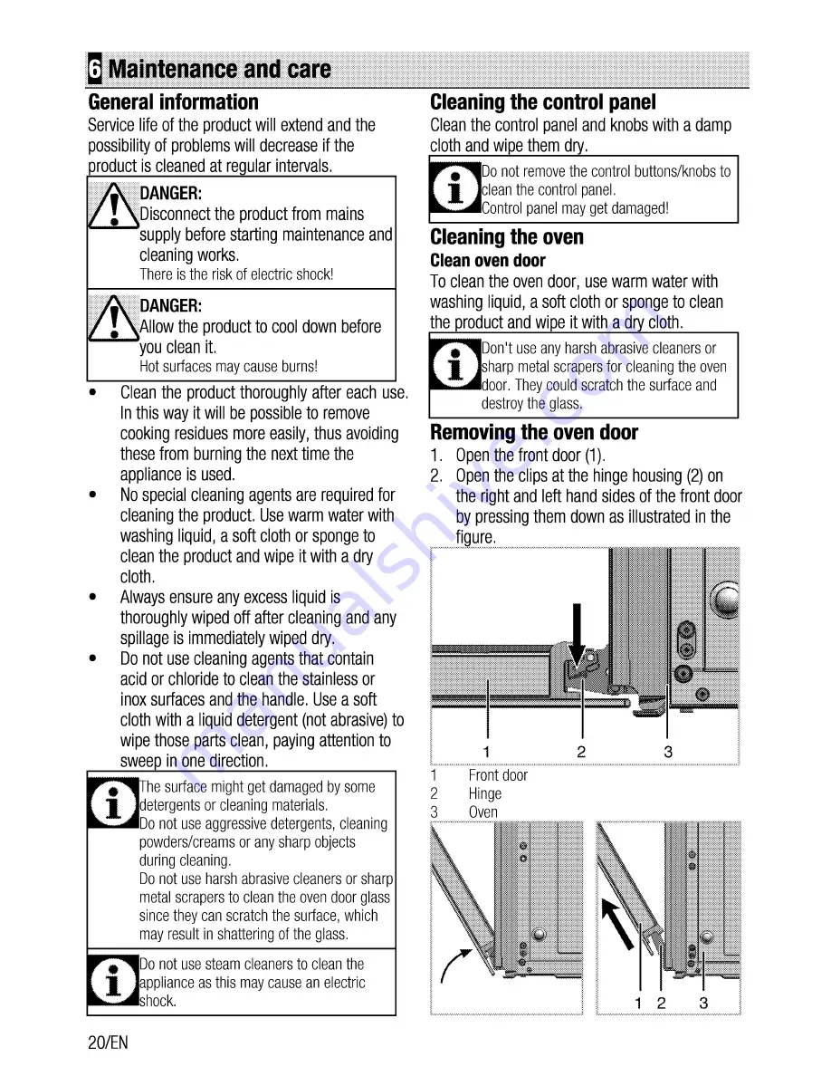 Beko OIC 22000 User Manual Download Page 20