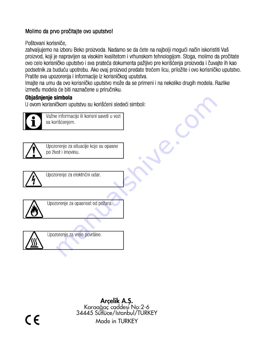 Beko OIC 22000 User Manual Download Page 70