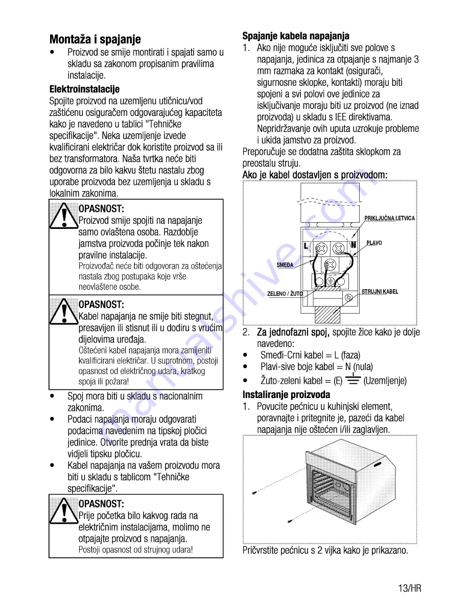 Beko OIE 22000 Скачать руководство пользователя страница 59