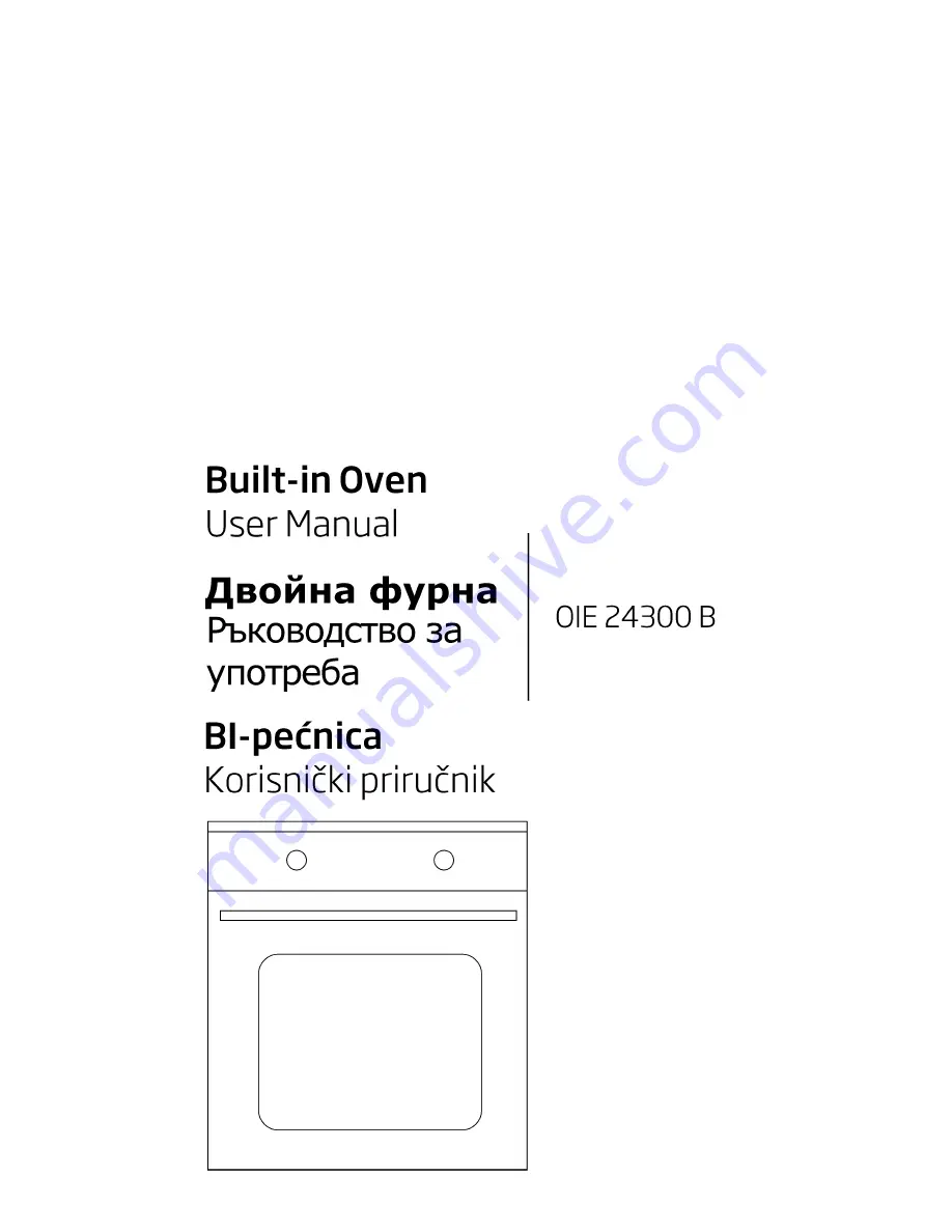 Beko OIE 24300 B Скачать руководство пользователя страница 1