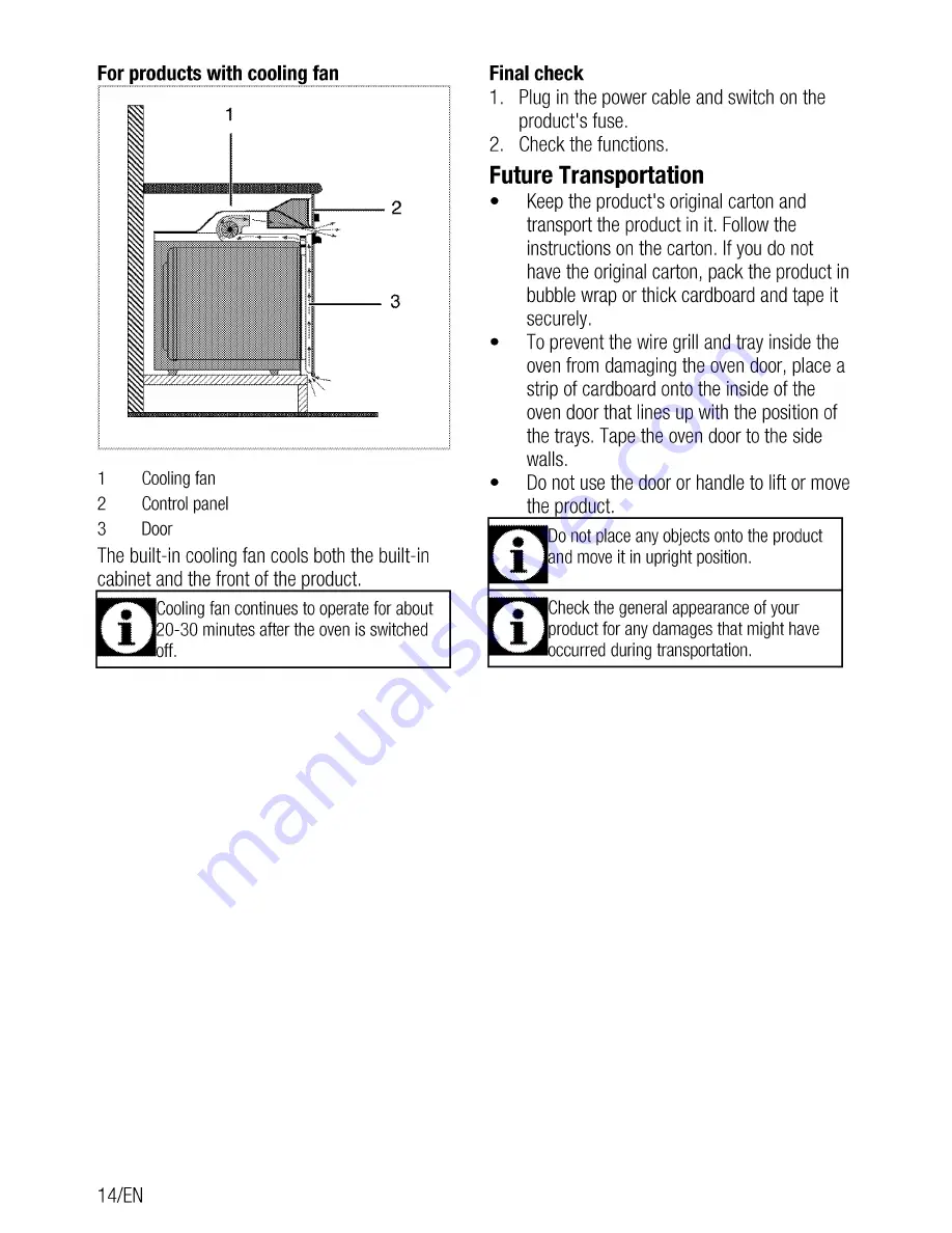 Beko OIE 24300 B User Manual Download Page 14