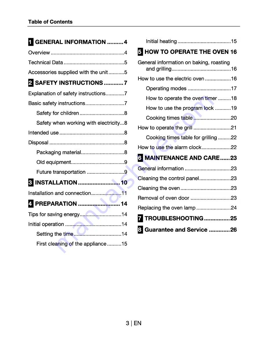 Beko OIF 21300 Operating Instructions Manual Download Page 4