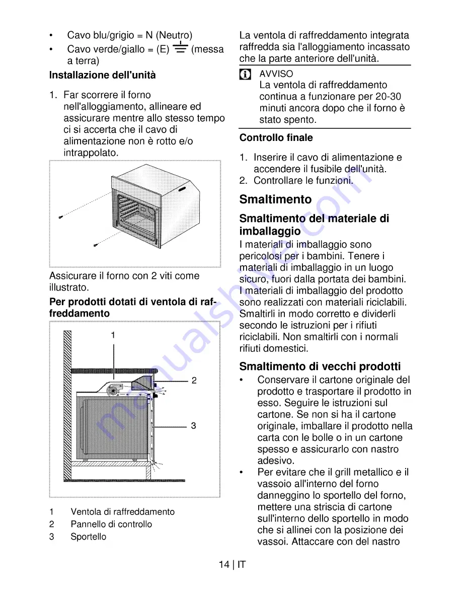 Beko OIM 21200 CU (Italian) User Manual Download Page 14