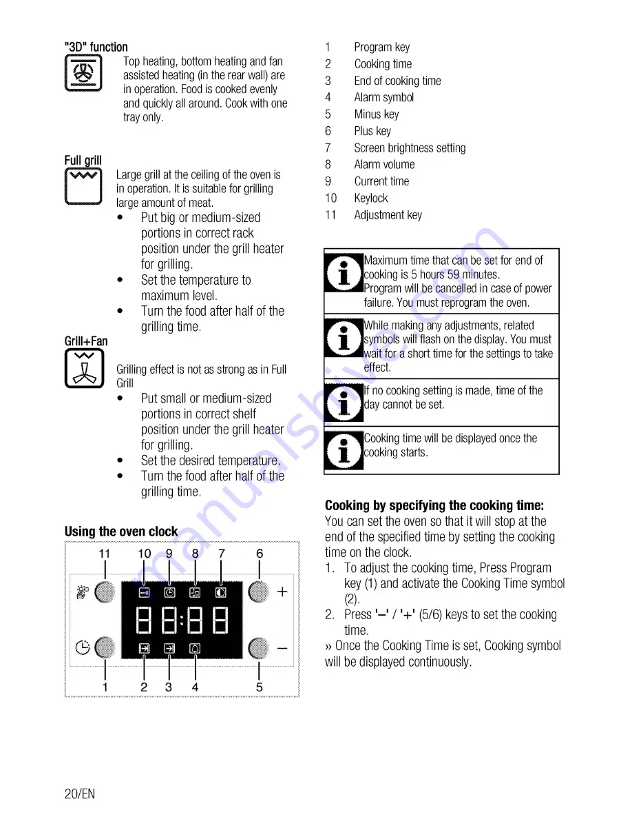 Beko OIM 22302 User Manual Download Page 20