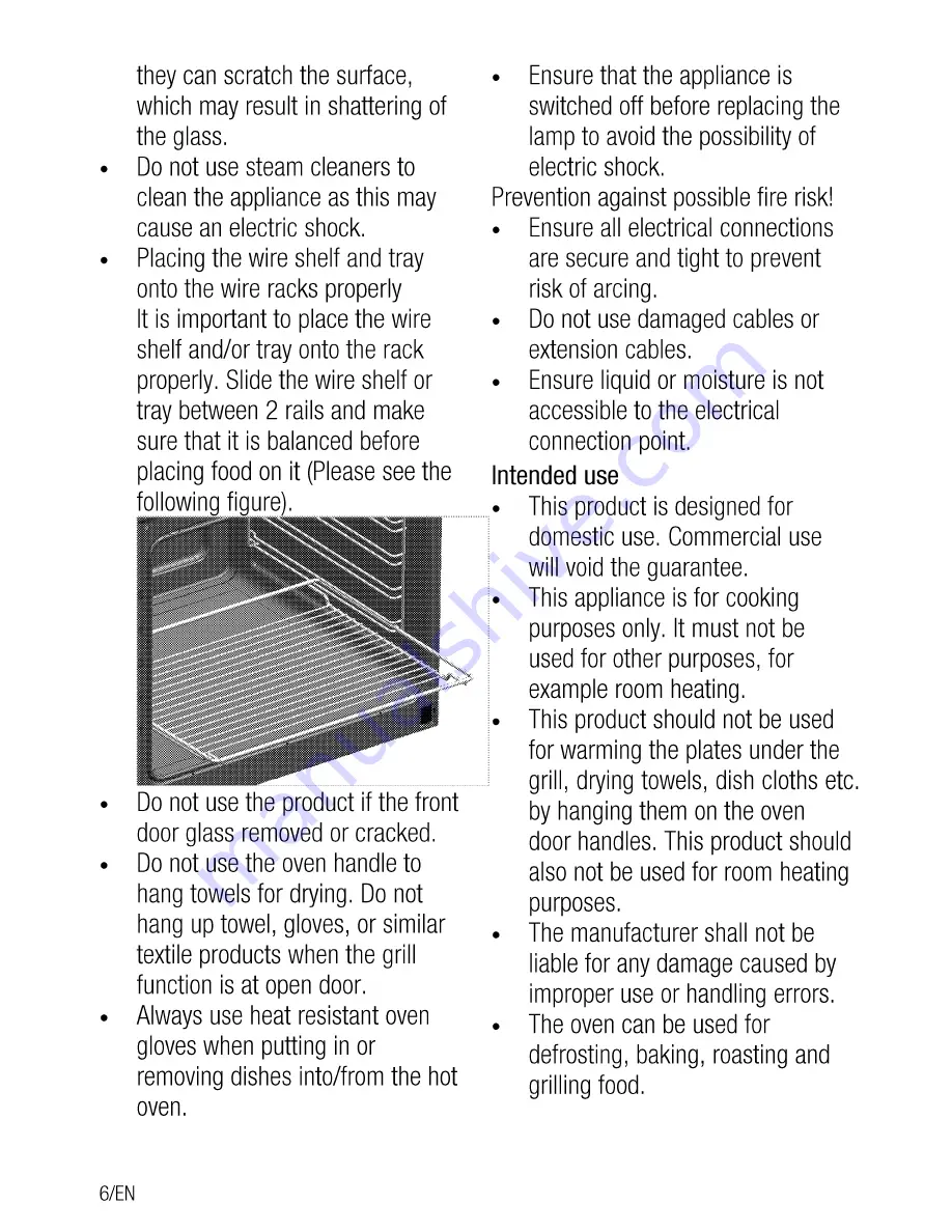 Beko OIM 25601 User Manual Download Page 6