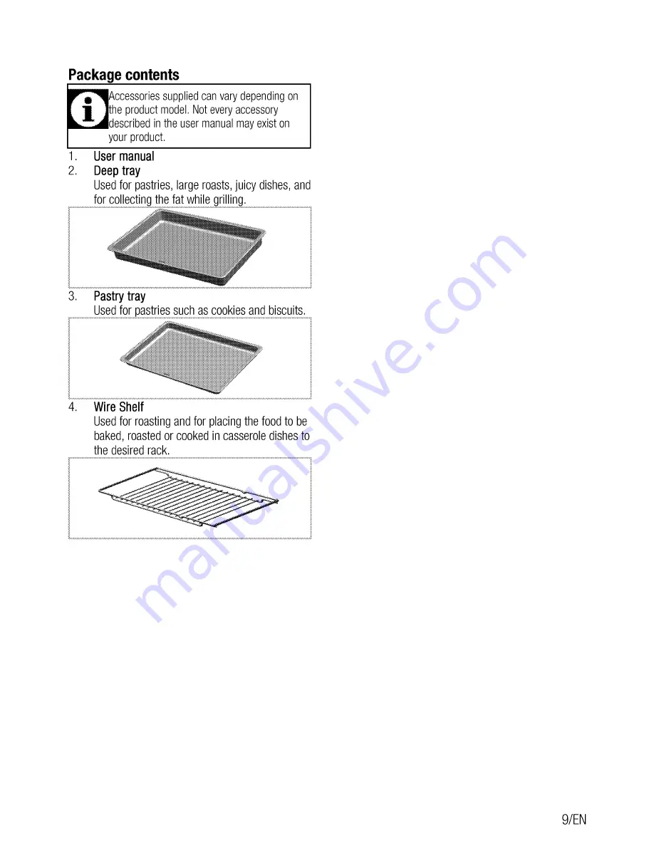 Beko OIM 25601 User Manual Download Page 9