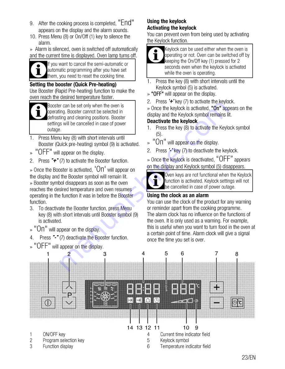 Beko OIM 25601 User Manual Download Page 23