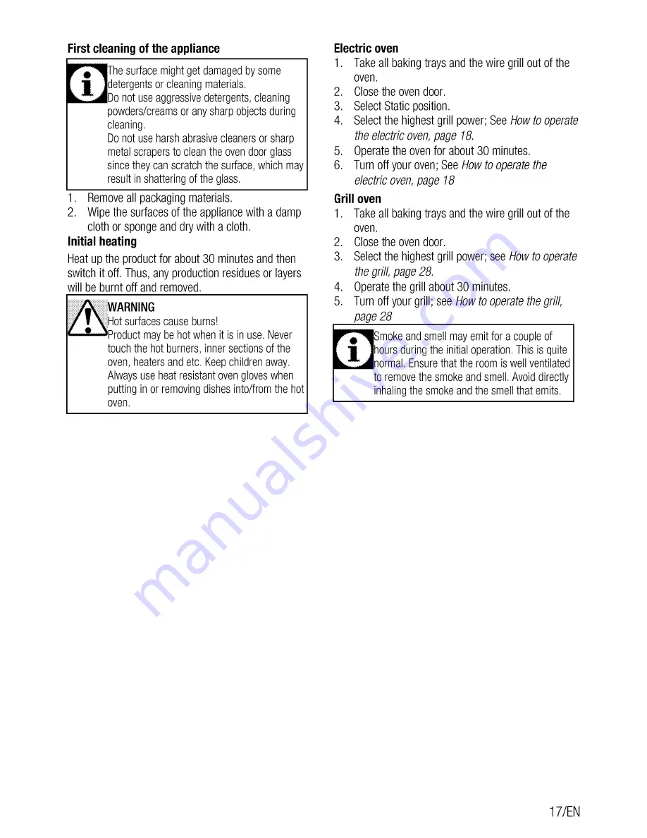 Beko OIM 25602 User Manual Download Page 17