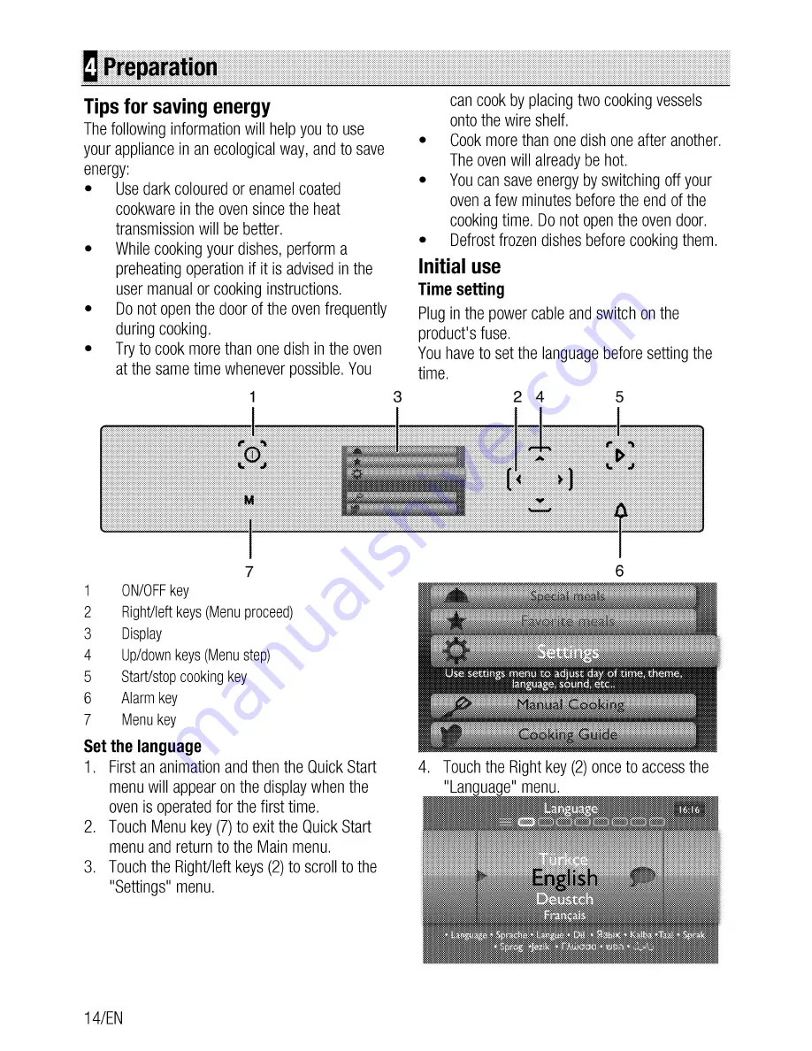 Beko OIM 25901 User Manual Download Page 14