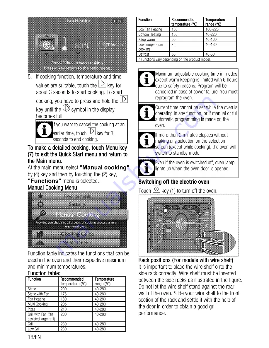 Beko OIM 25901 User Manual Download Page 18