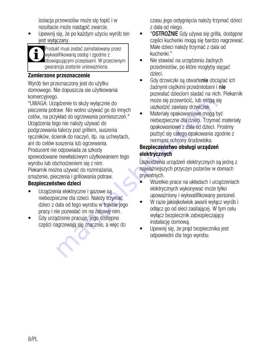 Beko OIM 25901 User Manual Download Page 46