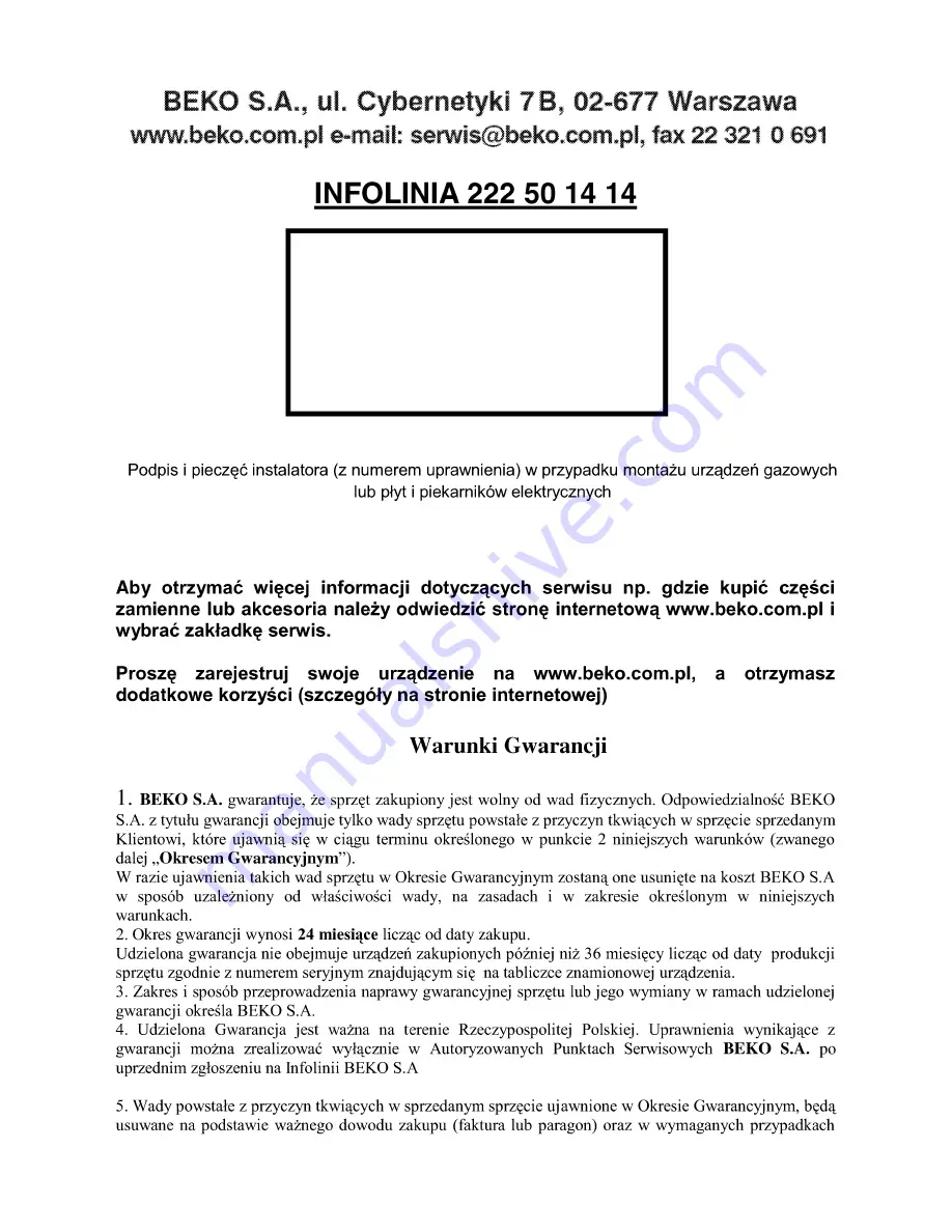 Beko OIM 25901 User Manual Download Page 78