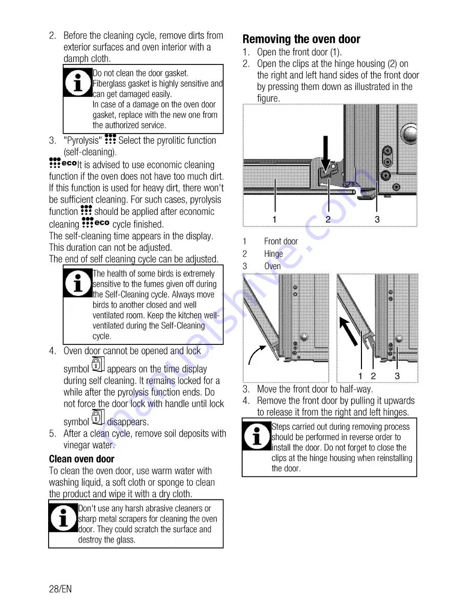 Beko OIM 39600 XP User Manual Download Page 28