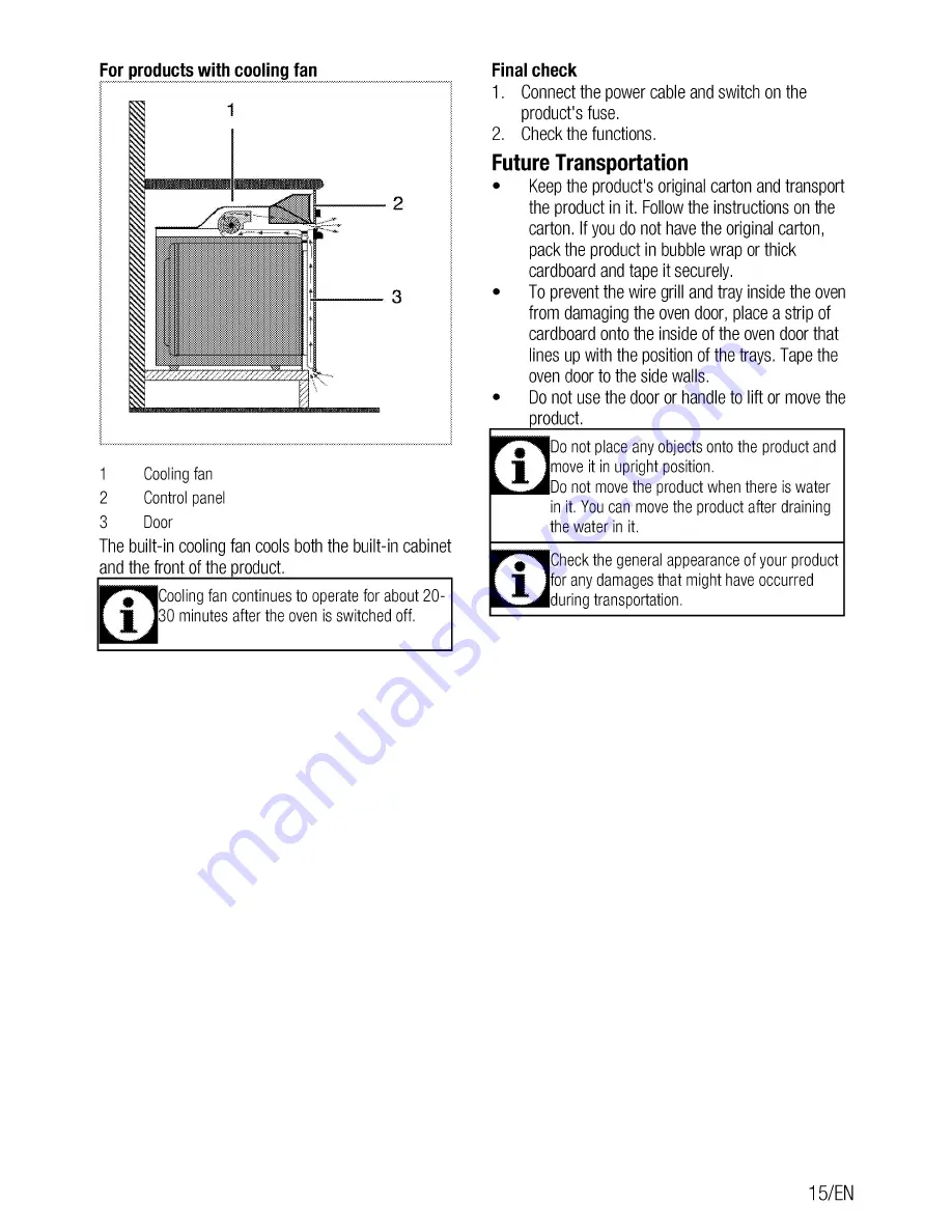 Beko OIM 39701 User Manual Download Page 15