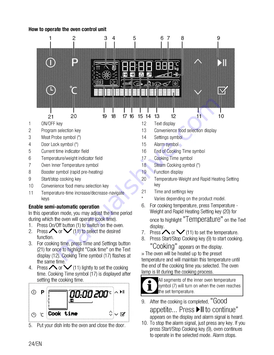 Beko OIM 39701 User Manual Download Page 24