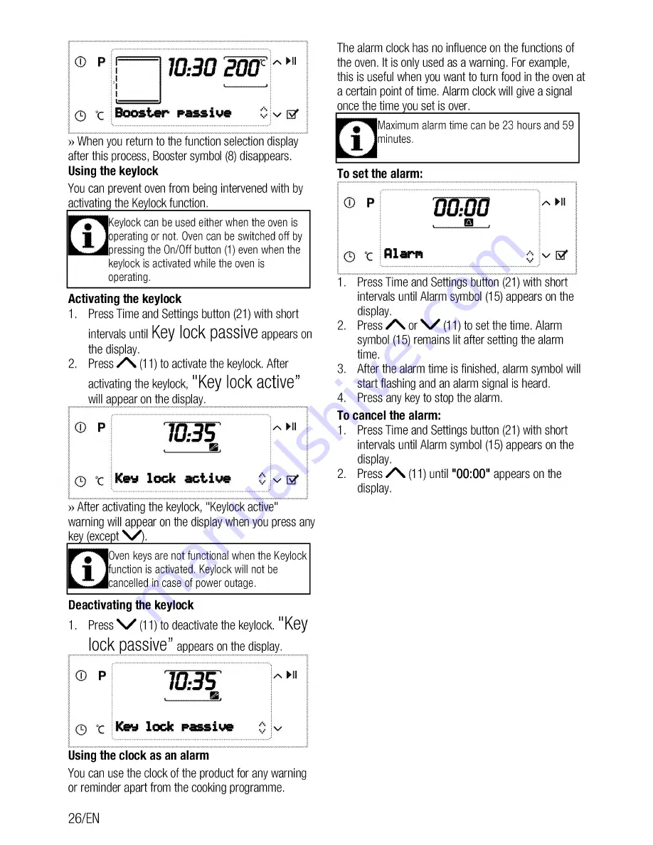 Beko OIM 39701 User Manual Download Page 26