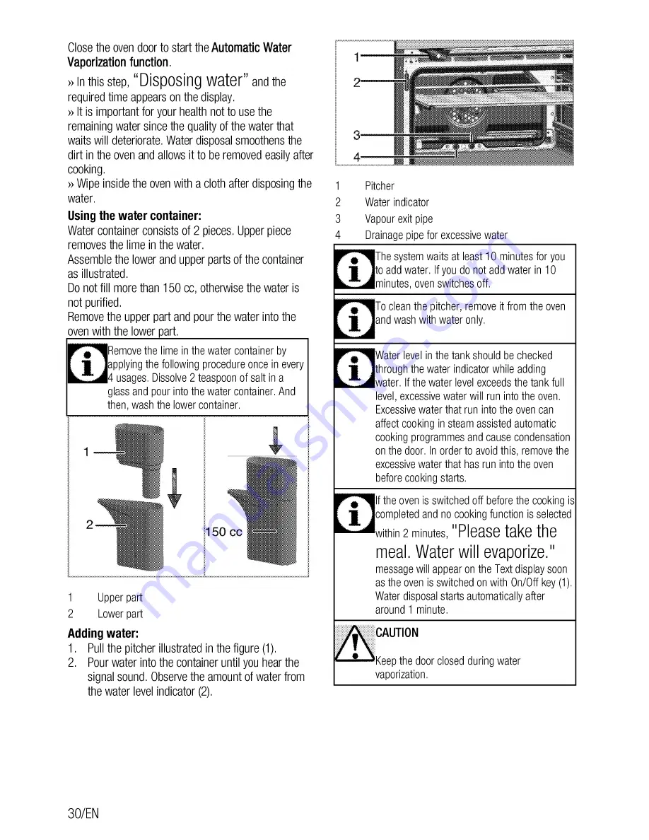 Beko OIM 39701 User Manual Download Page 30