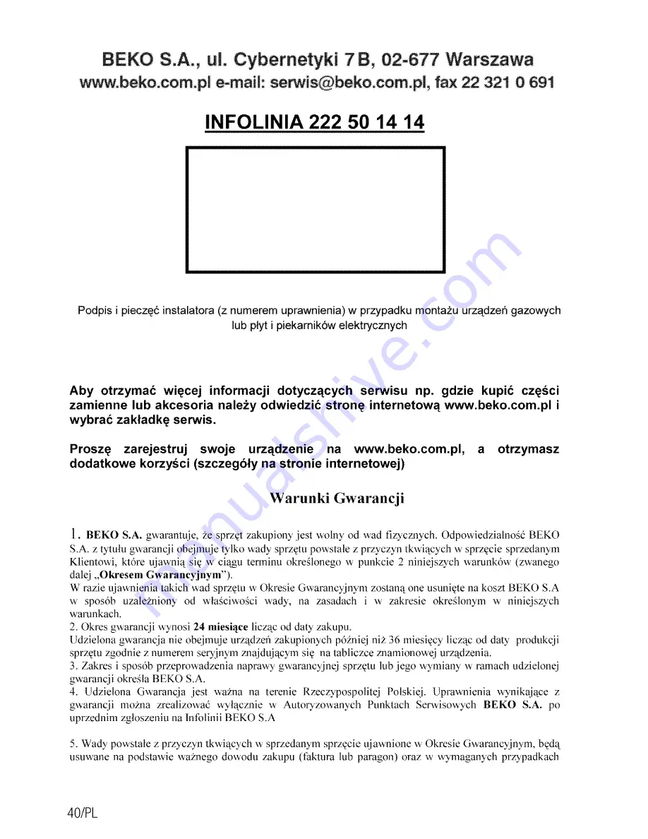 Beko OIM 39701 Скачать руководство пользователя страница 76