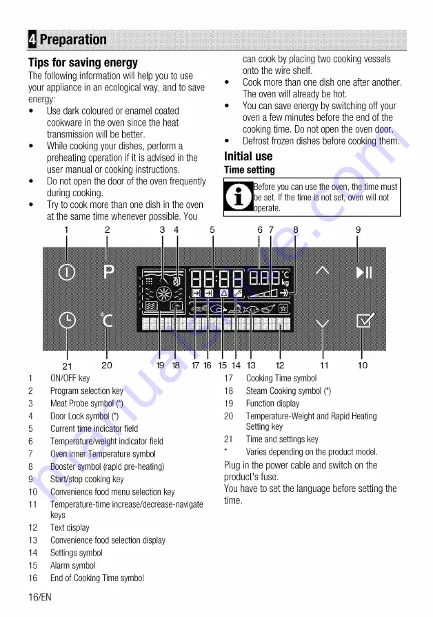 Beko OIM-39702-X User Manual Download Page 16