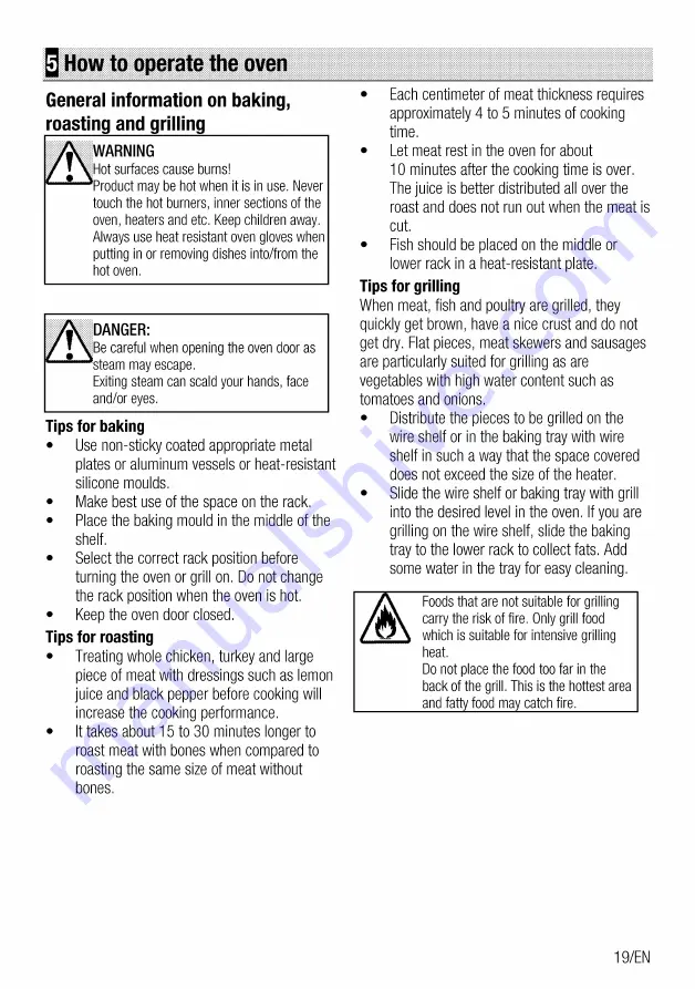 Beko OIM-39702-X User Manual Download Page 19