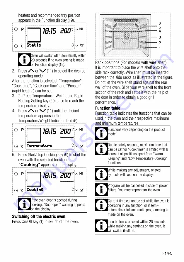 Beko OIM-39702-X User Manual Download Page 21