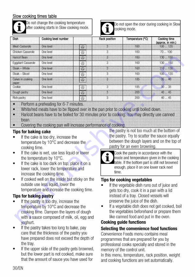 Beko OIM-39702-X User Manual Download Page 30