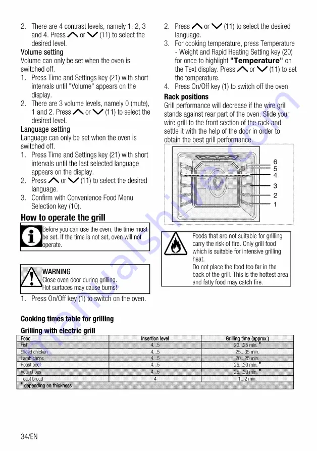 Beko OIM-39702-X User Manual Download Page 34