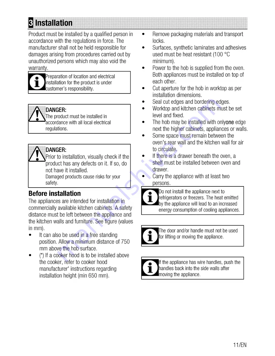 Beko OUC 22010 User Manual Download Page 11