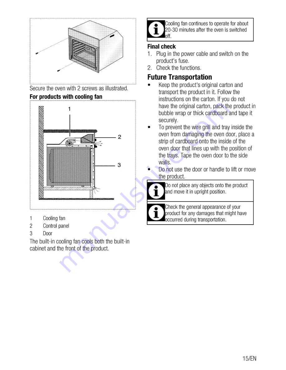 Beko OUC 22010 User Manual Download Page 15