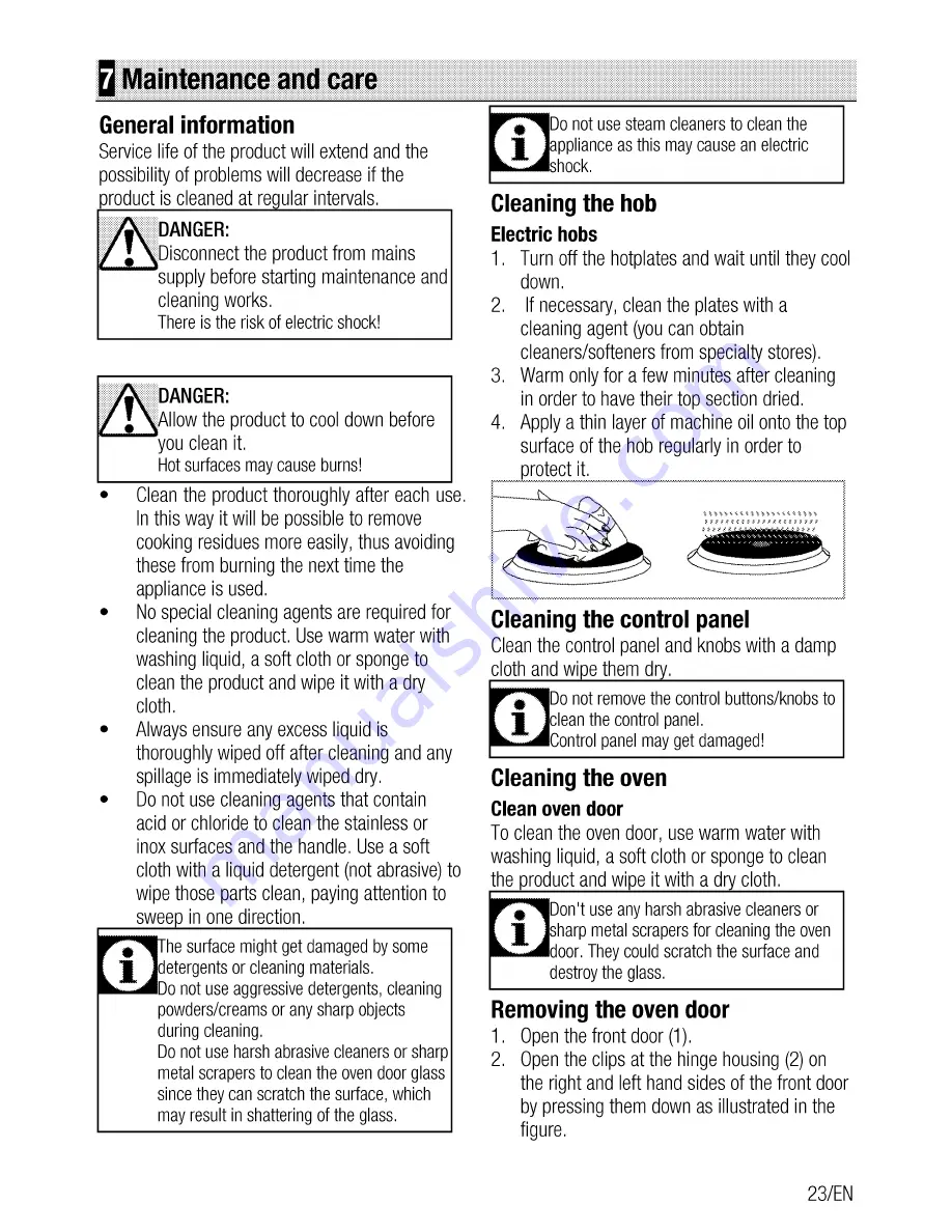 Beko OUC 22010 User Manual Download Page 23