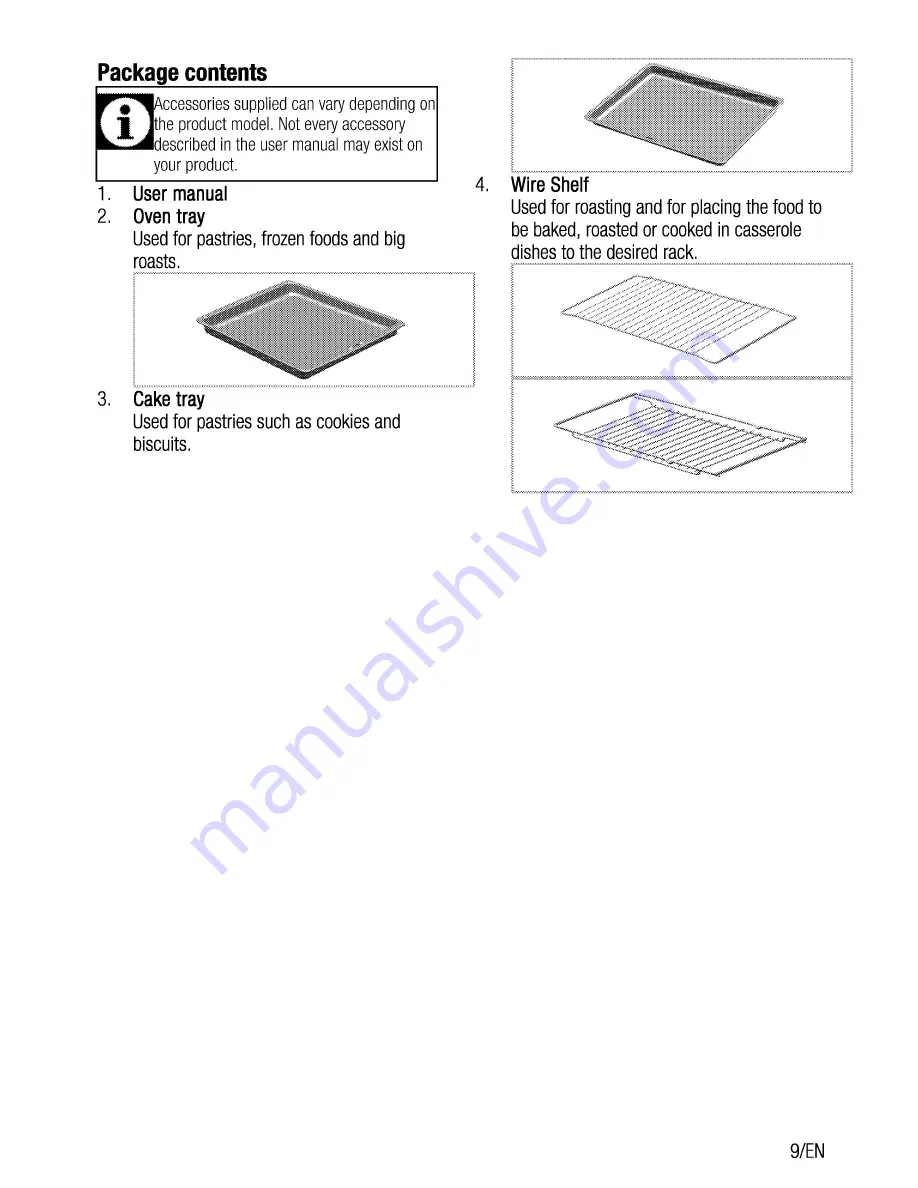 Beko OUE 22020 User Manual Download Page 9