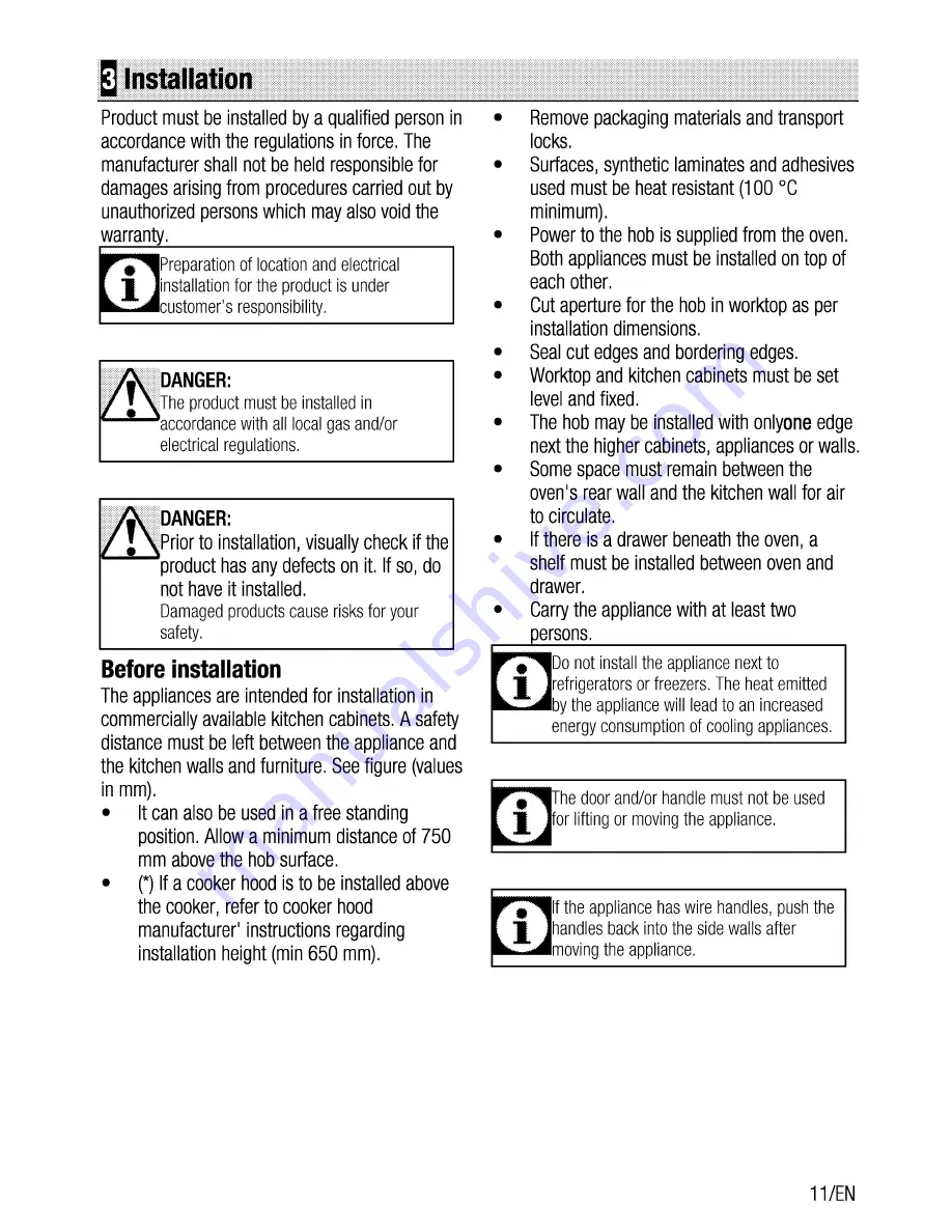 Beko OUE 22020 User Manual Download Page 11